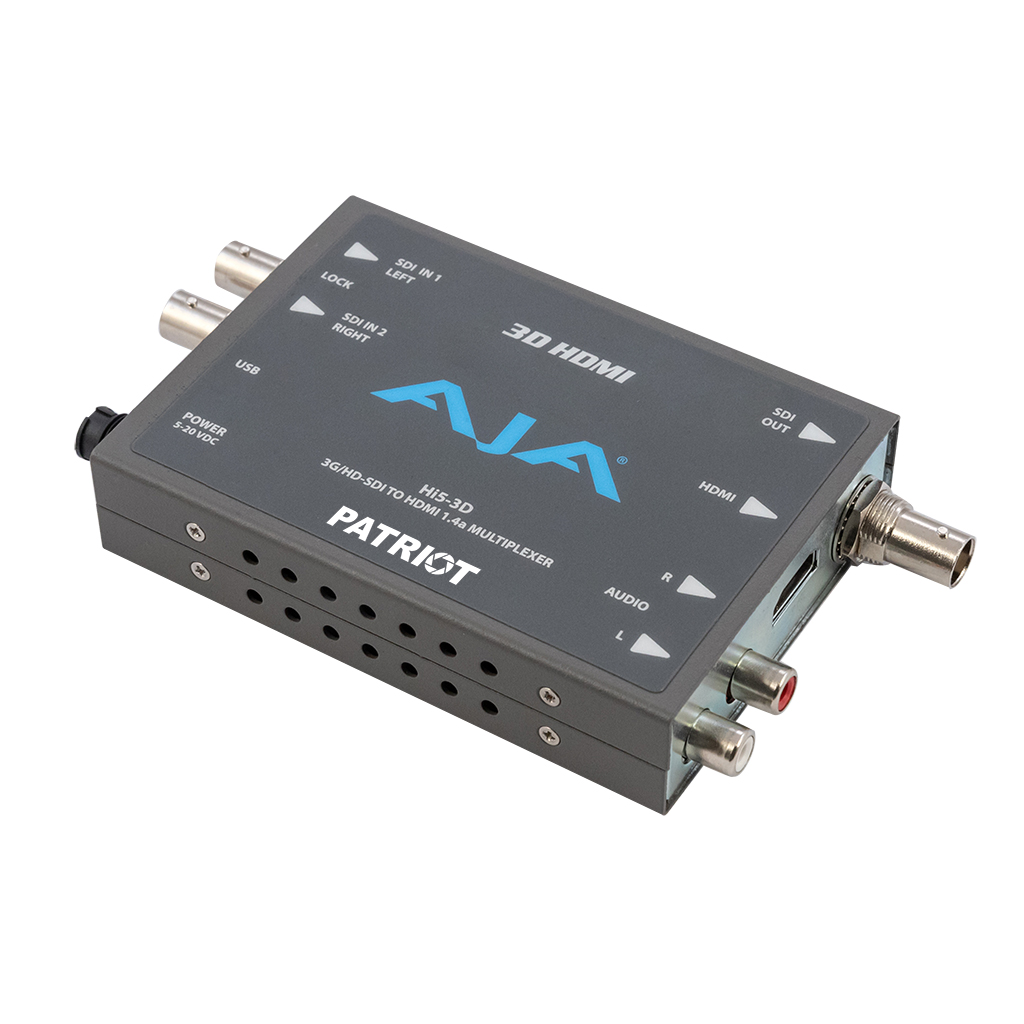 AJA Hi5-3D Dual HD-SDI to HDMI 3D Multiplexer Mini Converter